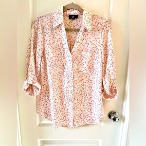 Floral print blouse size M juniors